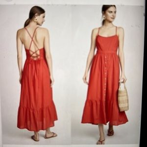 Xirena red maxi dress XS